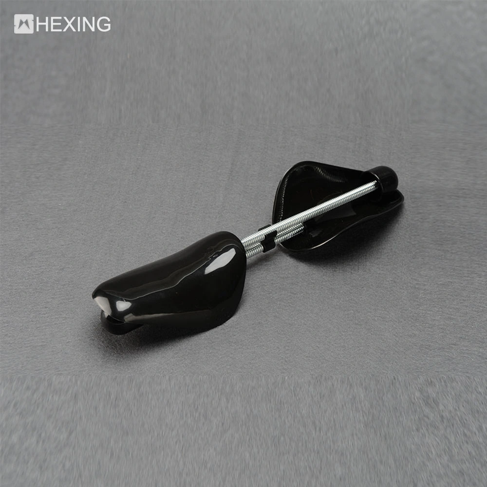 Black Mens Plastic Shoe Tree with Metal Spring Shoe Stretcher